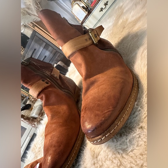 A.S.98 Tan Leather Ankle Boots - Picture 7 of 7